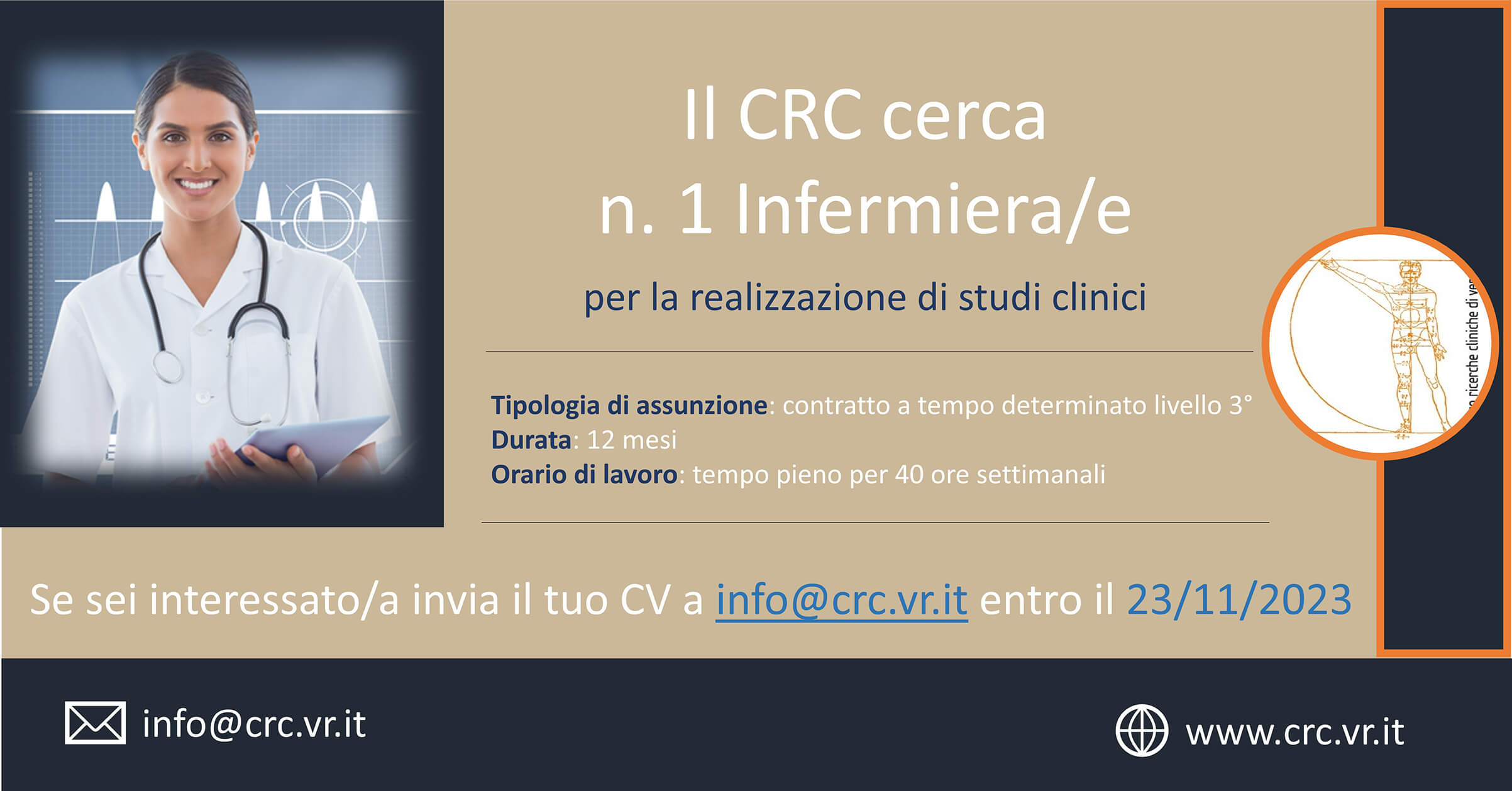 Ricerca infermiere/a tempo determinato