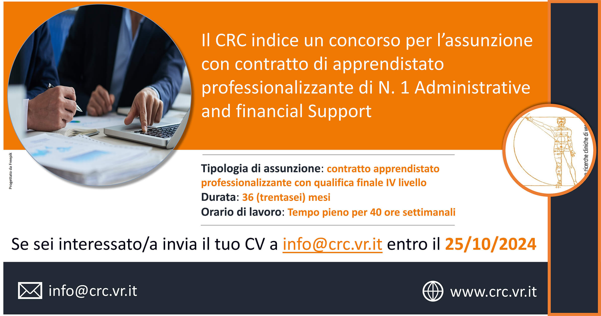 BANDO per Borsa di studio N. 1 PM Junior per per la realizzazione di studi clinici