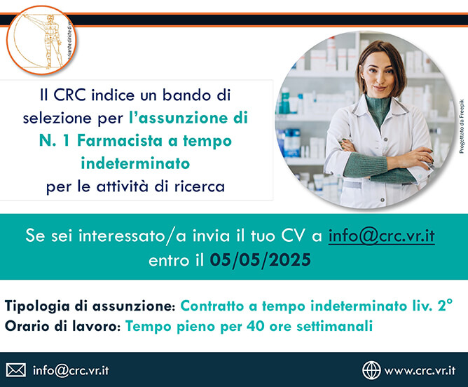BANDO per N. 1 Farmacista tempo indeterminato