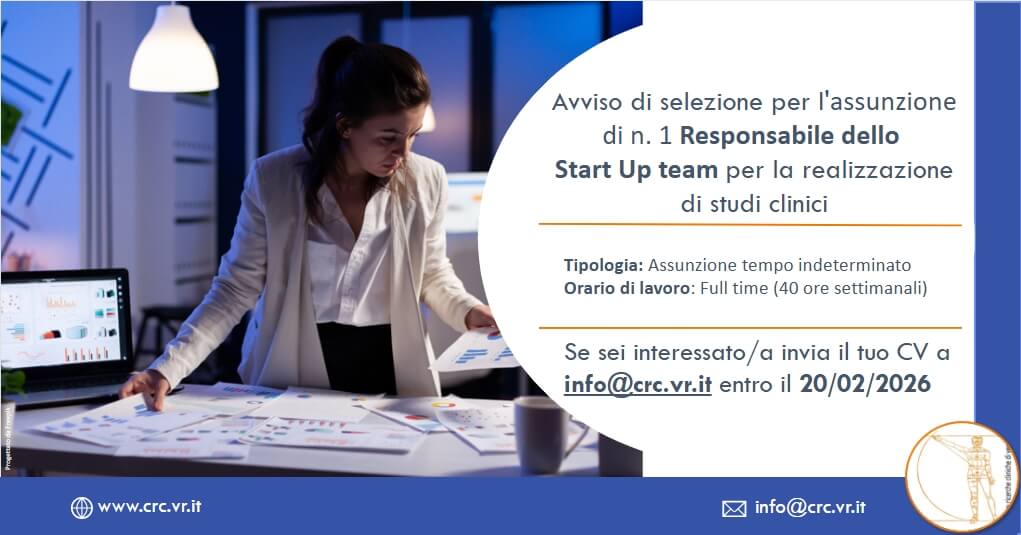 Bando per assunzione a tempo indeterminato di 1 Responsabile dello Start Up Team